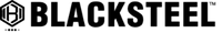 BLACKSTEEL men's face serum logo in bold lettering